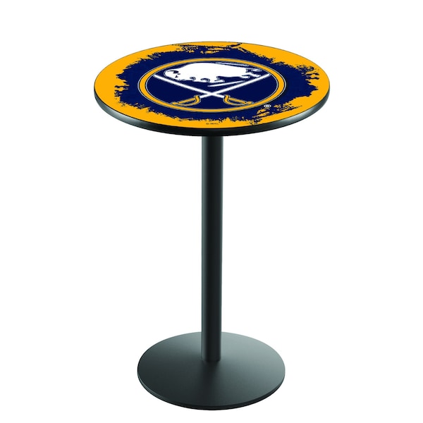 42" Blk Wrinkle Buffalo Sabres Pub Table